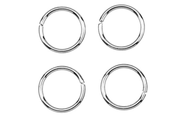 Glorex Verbindungsring platin, 10 x 10mm, 20 Stück