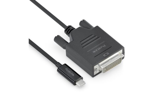 Purelink USB-C auf DVI Kabel, 2m 1920x1200, iSerie, Farbe: schwarz kaufen Schweiz | Mediatech.ch