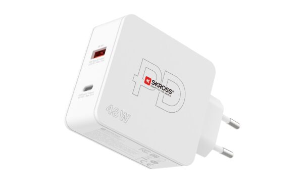 SKROSS Netzteil Multipower 2 Pro+ EU, USB-C / USB-A, Weiss