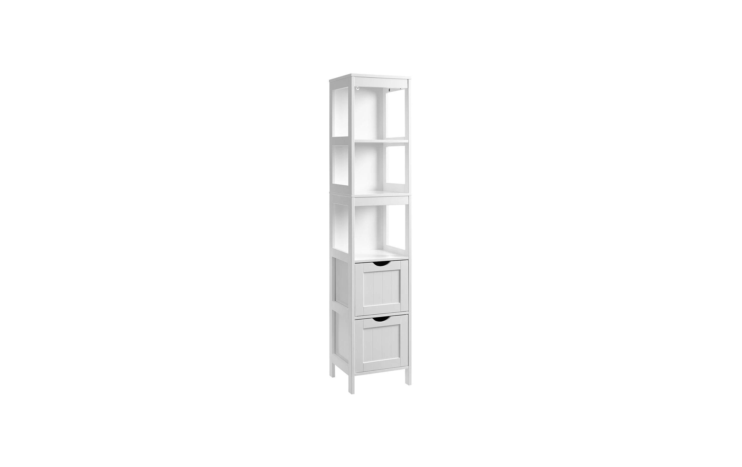 1375228 - Mediatech Vasagle Schrank Landhausstil, Weiss MDF, 30x30x141.5 cm, Traglast max. 15 kg kaufen Schweiz | Mediatech.ch