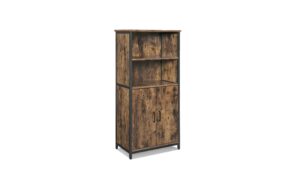 Vasagle Schrank aus Holz und Stahl 60x35x125 cm (LxBxH), Traglast 30/15 kg