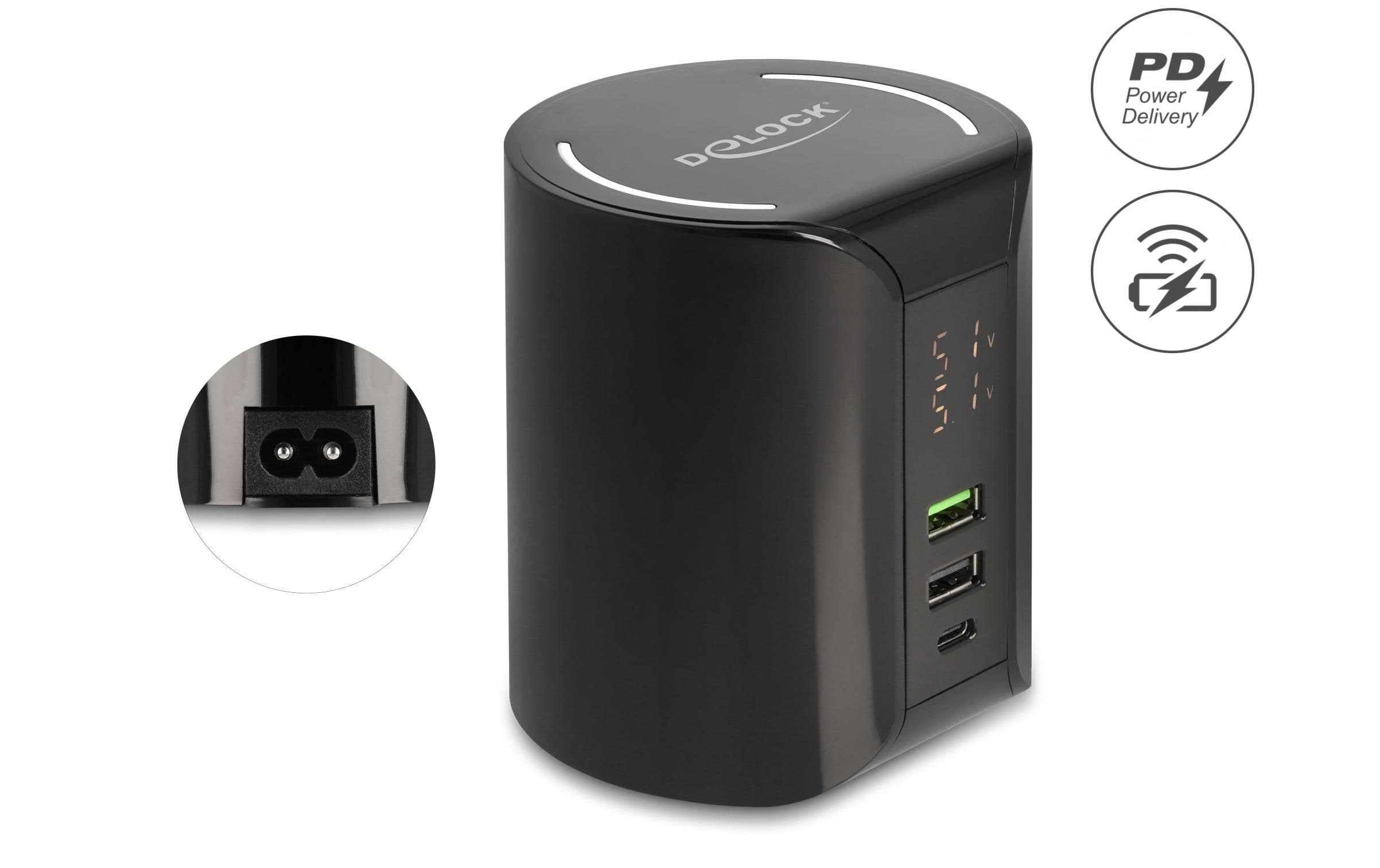 1375810_1 - Mediatech Delock Ladestation 41441 USB und kabellos USB und kabelloses Ladegerät