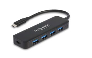 Delock USB 3.2 Gen1 Adapter Type-C 64170 4x USB Typ-A + 1x USB Typ-C Power Delivery