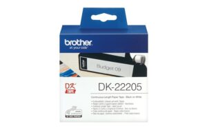Brother P-touch DK-22205 Endlos-Etiketten Papier 62mm x 30.48m