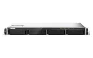 QNAP NAS TS-435XeU-4G, 4-bay 1U Rack NAS, 4x2.5/3.5 + 2x M.2 2280 NVMe