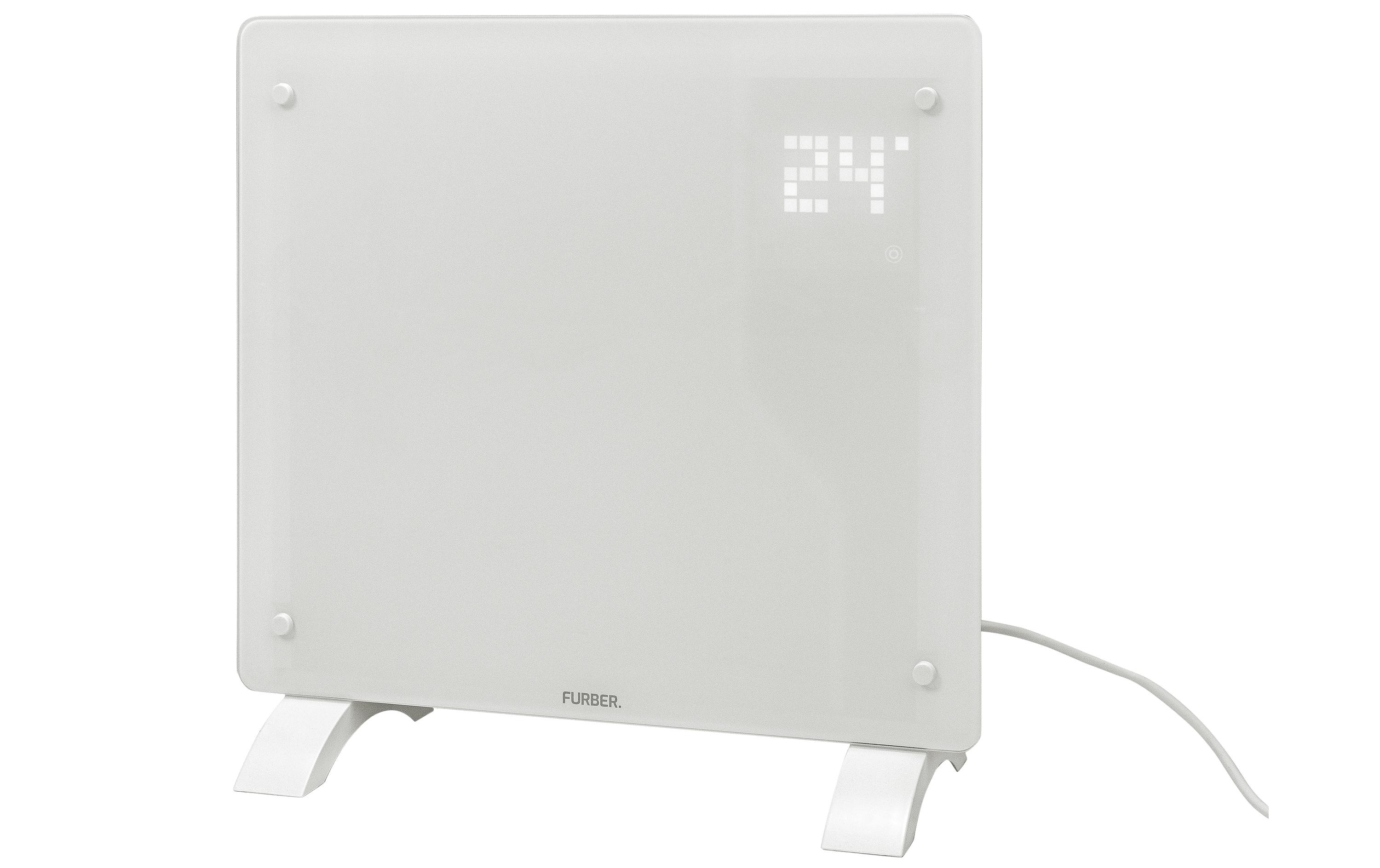 FURBER, Konvektor SAVI 1000 W, weiss Glasfront, 1000W, LED Display, wifi kaufen Schweiz | Mediatech.ch