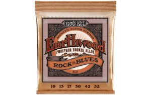 Ernie Ball 2151 Earthwood Phosphor Bronze Akustik Saitensatz, Rock & Blues 10-52