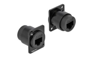 Delock Modul: D-Typ RJ45 Cat.6 Buchse-Buchse, schwarz kaufen Schweiz | Mediatech.ch