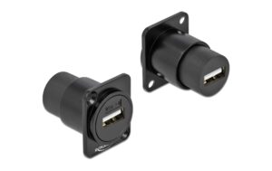 Delock Modul: D-Typ USB 2.0 Typ-A Buchse-Buchse, schwarz kaufen Schweiz | Mediatech.ch