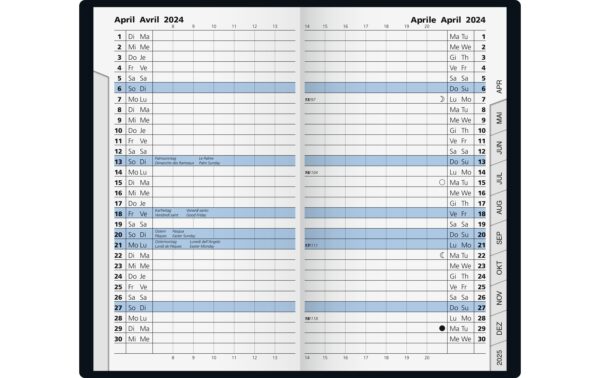 Brunnen Taschenagenda 2026 Modell 782 8.7 x 15.3 cm, ASSORTIERT!