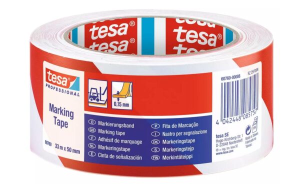 tesa Professional Markierungsband temporär rot / weiss kaufen Schweiz | Mediatech.ch