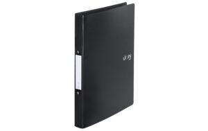 VON Ringbuch A4 mit 2 Ringen, PP schwarz