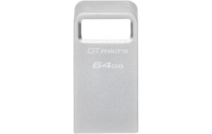 Kingston DT Micro 200MB/s USB 3.2 Gen1 64GB Metallgehäuse, ultrakompakt