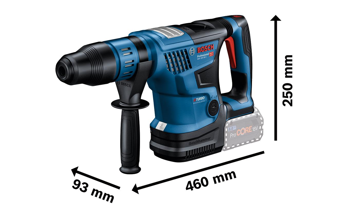 1388162_2 - Mediatech Bosch Professional Akku-Bohrhammer GBH 18V-36 C / 2 x 8.0Ah ProCORE