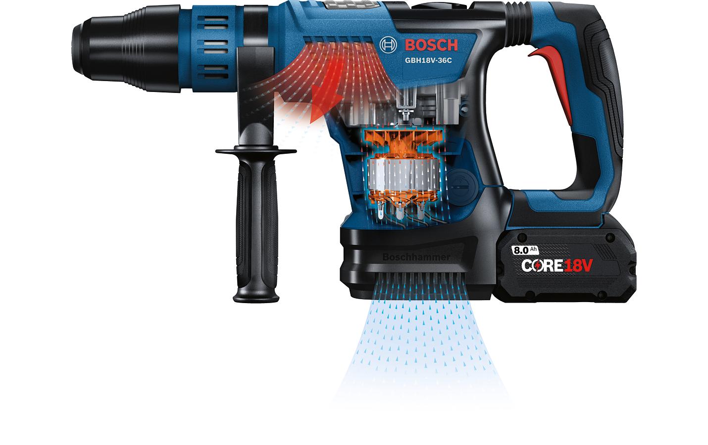 1388162_4 - Mediatech Bosch Professional Akku-Bohrhammer GBH 18V-36 C / 2 x 8.0Ah ProCORE