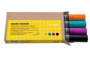 Sigel, Whiteboard-Marker 4 Stück, Schwarz/T schwarz, türkis, magenta, orange, 4 Stk. kaufen Schweiz | Mediatech.ch