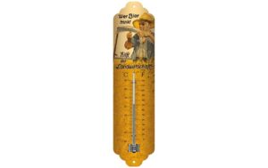 1390071 - Mediatech Nostalgic Art Thermometer Wer Bier trinkt Metall, 28x6.5 cm, Celisus & Fahrenheit