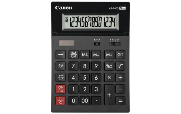 1391882 - Mediatech Canon Taschenrechner CA-AS2400 Solar- und Batterie, 14-stelliges Display kaufen Schweiz | Mediatech.ch