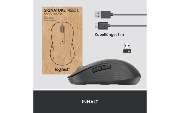Logitech Signature M650 Large for Business Logi Bolt, graphite