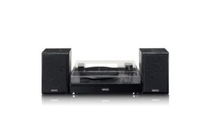 Lenco LS-101BK, Plattenspieler, Schwarz Riemenantrieb, 33/45/78 RPM, USB