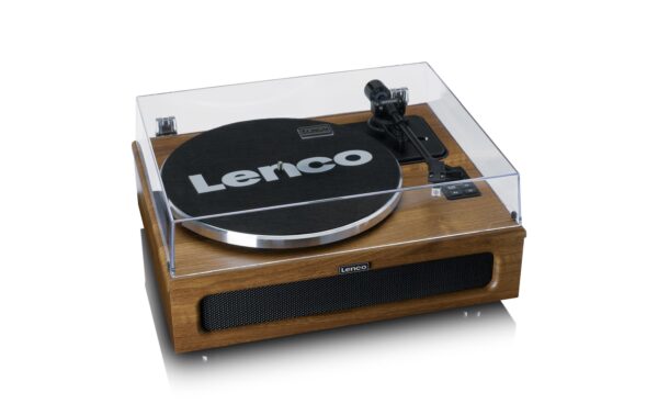 1394686_6 - Mediatech Lenco LS-410WA, Plattenspieler, Braun Riemenantrieb, 33/45 RPM, 4 Lautsprecher