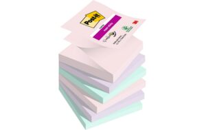 3M Post-it Super Sticky Notes, soulful 6 Blöcke à 90 Blatt, 76 x 76  mm