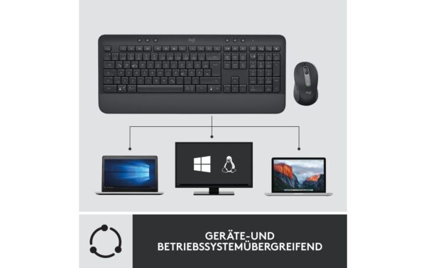 1396447_3 - Mediatech Logitech MK650 for Business graphite Logi Bolt