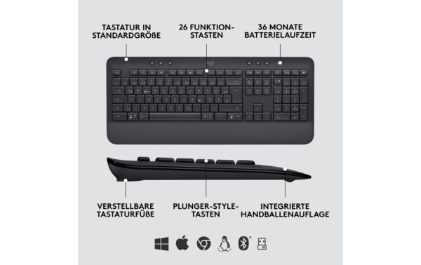 1396447_5 - Mediatech Logitech MK650 for Business graphite Logi Bolt