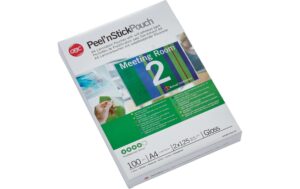 1396784 - Mediatech GBC Laminiertaschen selbstkl.,100 Stk 125 my, A4, 216 x 303 mm, glanz