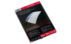 GBC Laminiertaschen High-SpeedPouch 100 my, A4, 216 x 303 mm, 100 Stk.