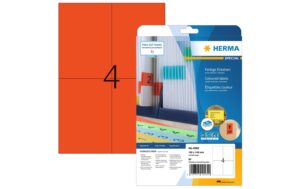 HERMA Universaletiketten 105x148mm non-perm. 80 St./20 Bl.