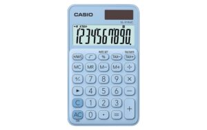 Casio Taschenrechner 10-stellig, hellblau