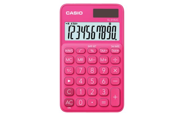 Casio Taschenrechner 10-stellig, rot kaufen Schweiz | Mediatech.ch