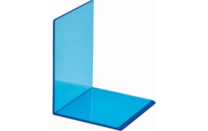 Maul Buchstütze aus Acryl Neon 10x10x13cm, blau, 2 Stk.