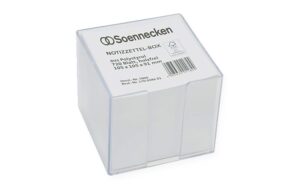 Soennecken Zettelbox transparent inkl. Inhalt