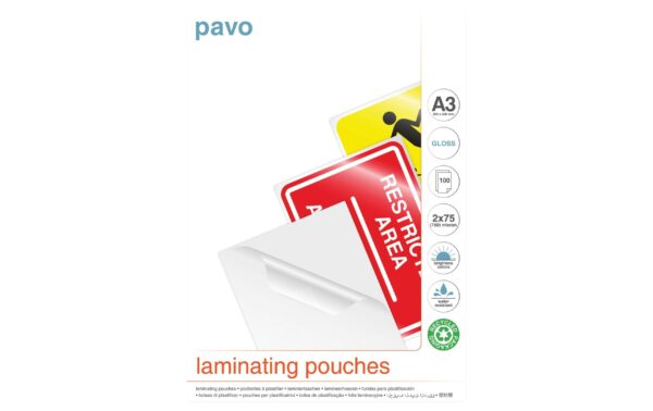 Pavo Laminier-Folientaschen 75my A3, 100 Stk. kaufen Schweiz | Mediatech.ch