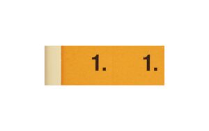Simplex Garderobenblöcke à 100 Stk 1-100, orange