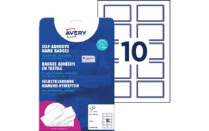 Avery-Zweckform Namensetiketten, 200 Stk 80 x 50 mm, blauer Rand