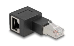 1401373 - Mediatech Delock RJ45 Stecker zu RJ45 Buchse Adapter Cat.6A 90° nach links gewinkelt kaufen Schweiz | Mediatech.ch
