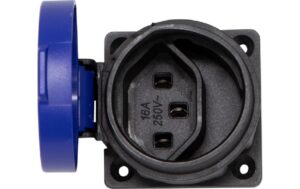 Brennenstuhl Einbaudose T23 IP55 250V/16A, Deckel blau, Typ S0717