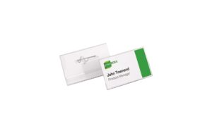 Durable Namensschild mit Nadel 30 x 60 mm, 100 Stk