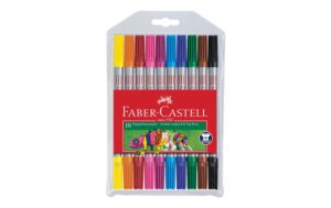 Faber-Castell Doppelfasermaler Set mit 10 Stk, farbig