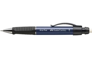 Faber-Castell Druckbleistift Grip 0.7 mm blau metallic, mit Radierer