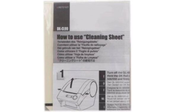 Brother Cleaning sheet ASS LB9543001 Masse: (LxBxH) 10  x 0,1 x 13 cm