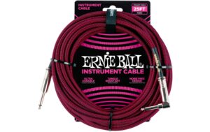 Ernie Ball 6062 Kabel Kabel, 7.62 m, schwarz/rot, Gewebe
