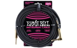 Ernie Ball 6081 Kabel, 3 m, schwarz, Gewebe