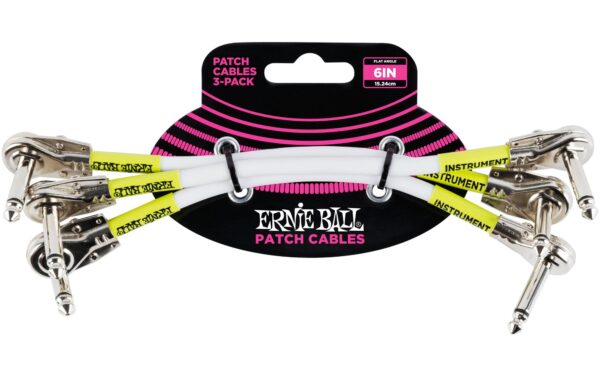 1403918 - Mediatech Ernie Ball 6052 Patchkabel fl.gew./fl.gew., weiss, 15cm, 3er kaufen Schweiz | Mediatech.ch