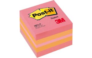 Post-it Haftnotizen Mini Cubes 51 x 51 mm, pink fluo