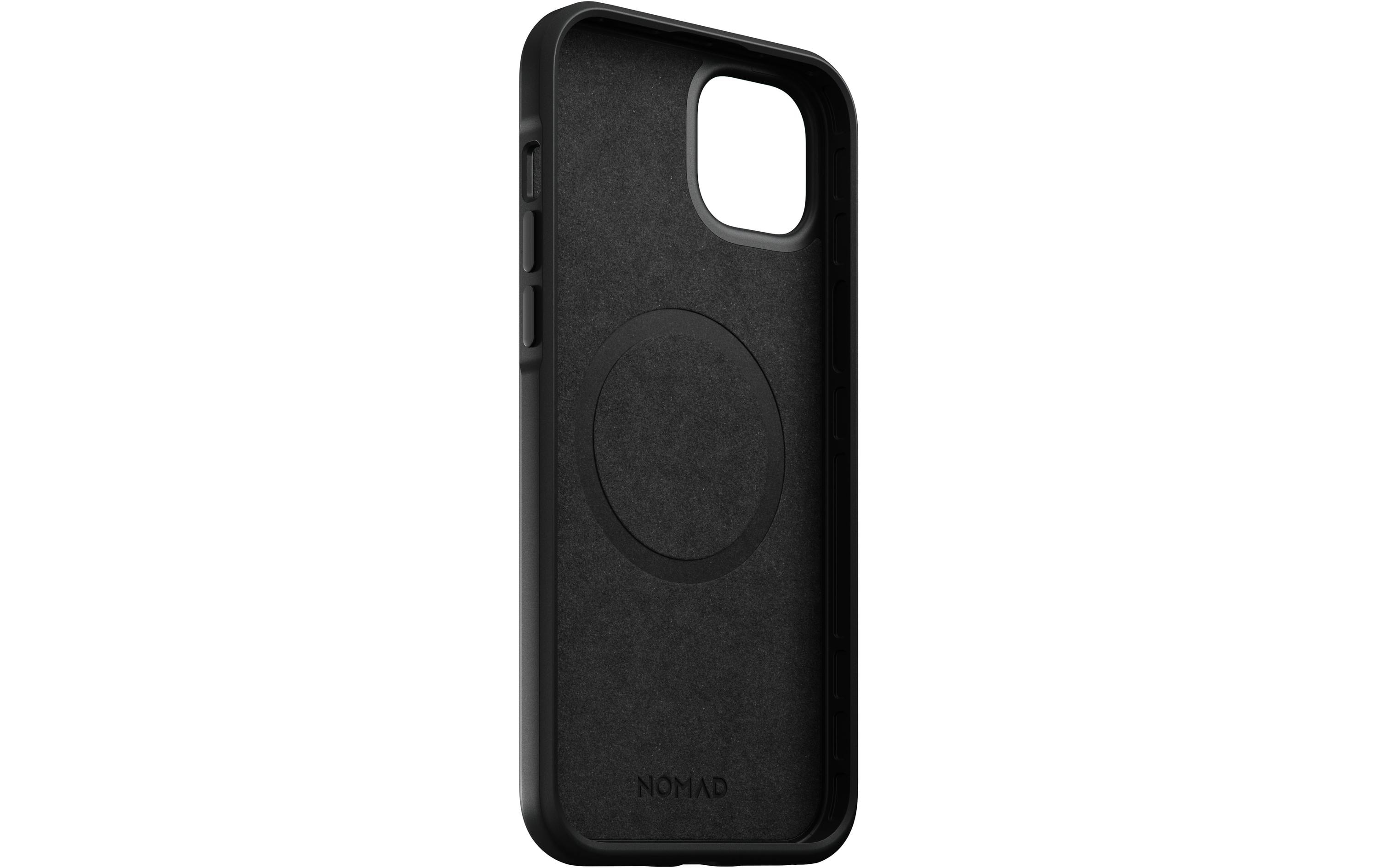 1404173_2 - Mediatech Nomad Etui Modern, Schwarz, Nomad Leder fürs iPhone 14 Plus