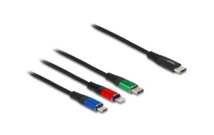 Delock USB2.0-Ladekabel 3 in 1, 1m Typ-C zu Lightning / Micro USB/ USB Type-C kaufen Schweiz | Mediatech.ch